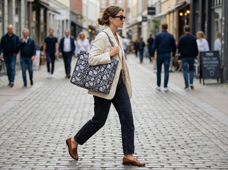 Midnight Garden Quilted Reversible Tote-zoom-