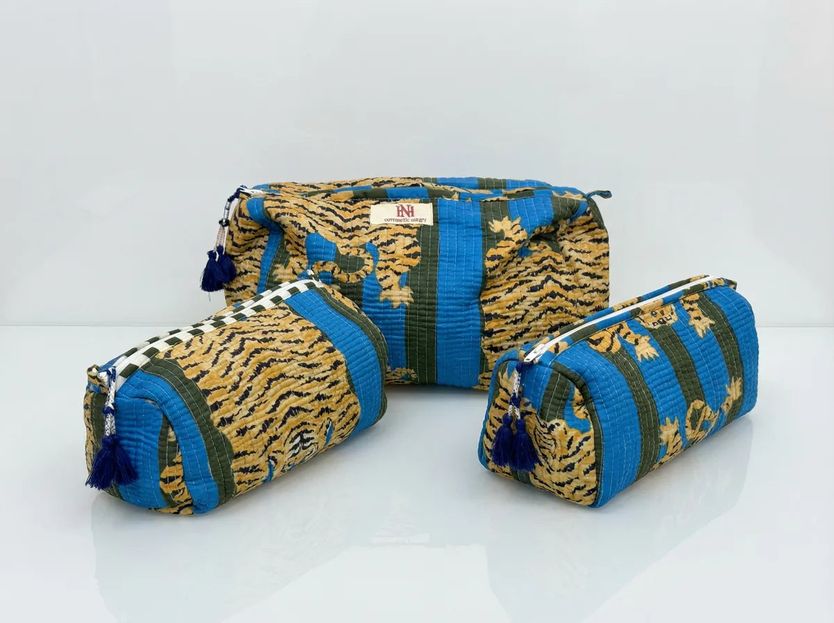 Indigo Tiger Travel Pouch Trio-zoom-1