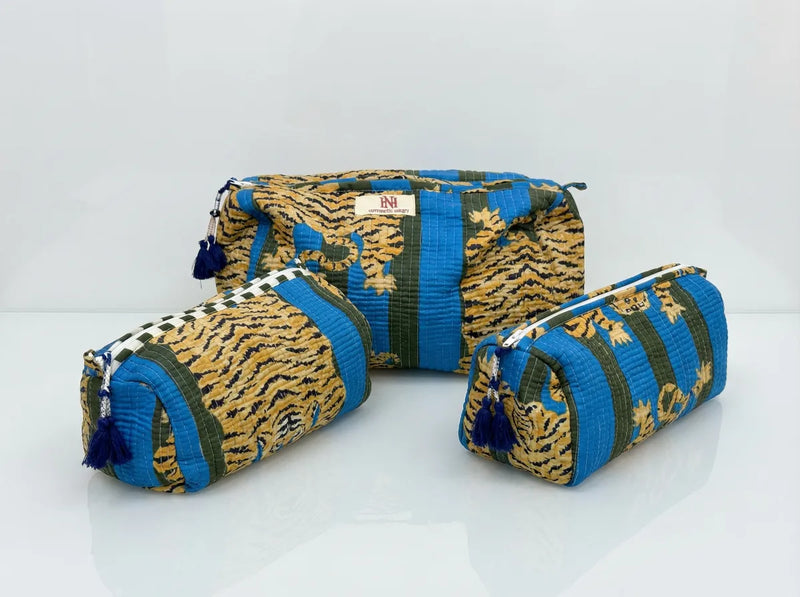 Indigo Tiger Travel Pouch Trio-zoom-