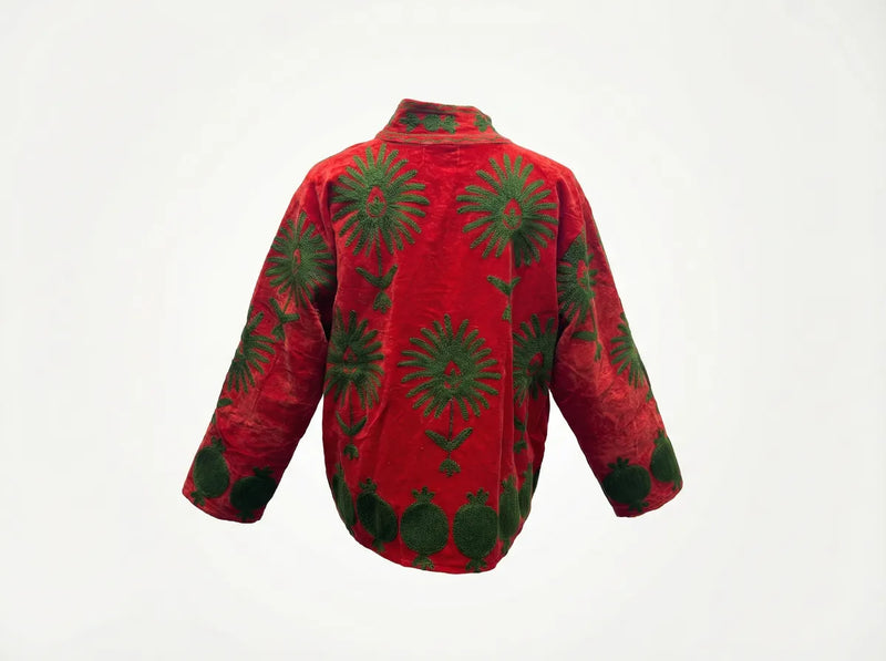 Crimson Orchard Embroidered Jacket-zoom-
