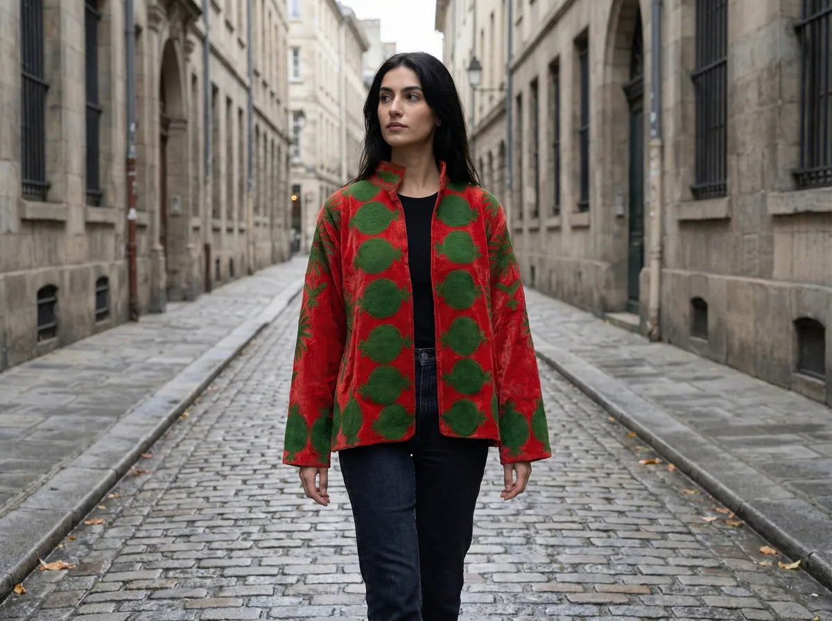 Crimson Orchard Embroidered Jacket-zoom-3