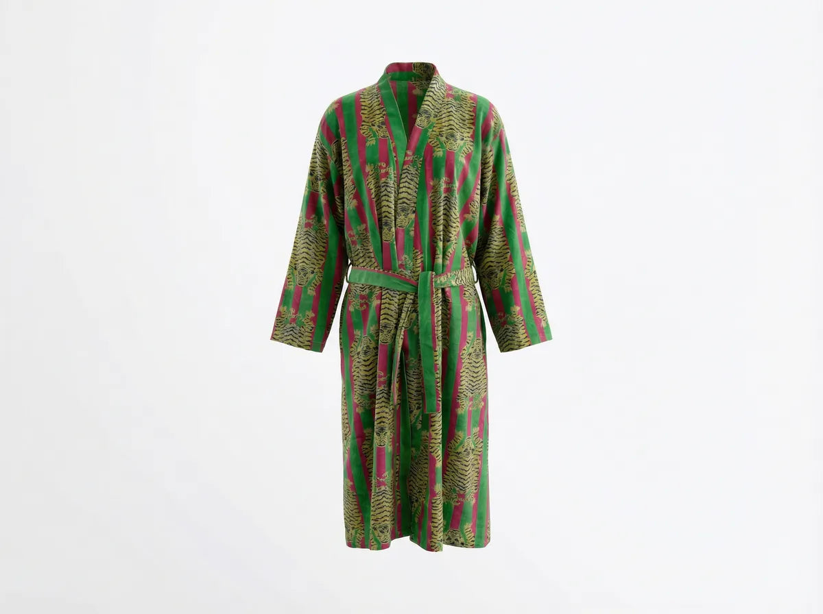 Emerald Tiger Reverie Velvet Robe-zoom-1