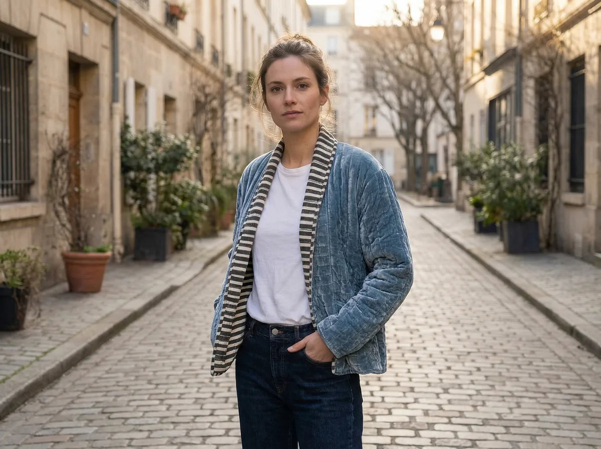 Skyline Velvet Quilted Jacket