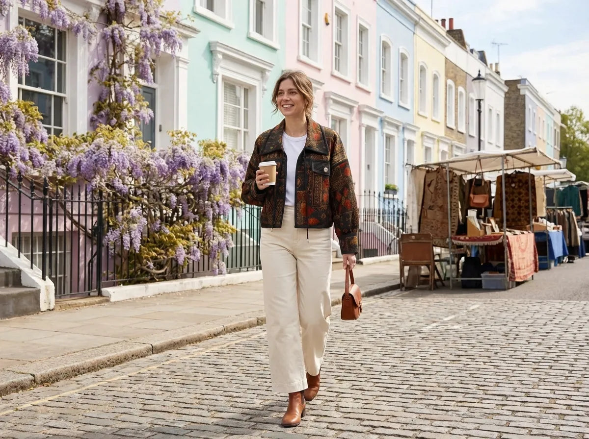 Ember Mosaic Cropped Velvet Jacket Limited Edition