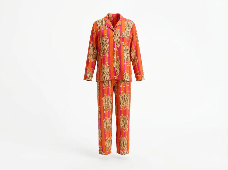 Sunset Tiger Luxe Pajama Set-zoom-