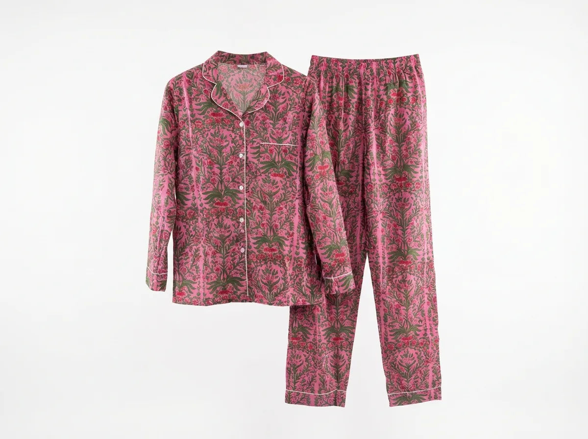Midnight Rose Botanical Pajama Set-2