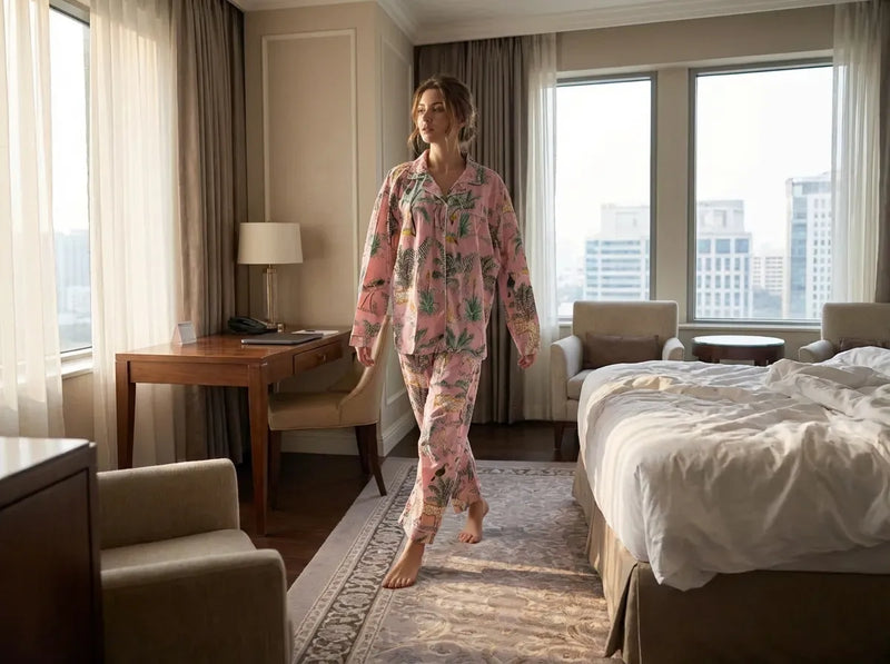 Blush Jungle Dream Pajama Set-zoom-