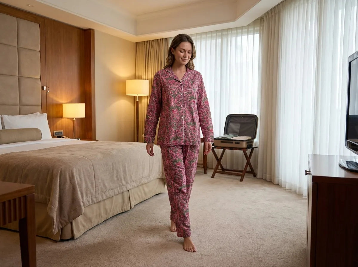 Midnight Rose Botanical Pajama Set-1