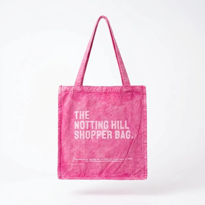 The Notting Hill Pink Washed Canvas Shopper Bag-zoom-